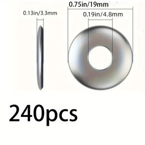 TEMU 240개 네오프렌 워셔, 방수 고무 패드가 있는 밀봉 워셔, 내구성 있는 밀봉 링, 다양한 크기, 수정된 트러스 헤드, 자체 탭 스크루, 산업 및 과학용 고정제, 워셔 고무 워셔 스크루 워셔 키트
