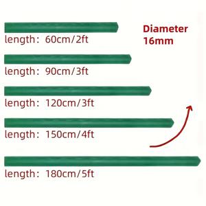 TEMU 10개 금속 식재대, 60/90/120/150/180cm 길이 옵션, DIY 야외 정원 프레임 제작 가능, 전체 조립 배송, 연결부 불필요, 실내/야외 원예용, 토마토·오이·포도 덩굴, 온실 및 가제보 건축 재료, 채소밭 기둥