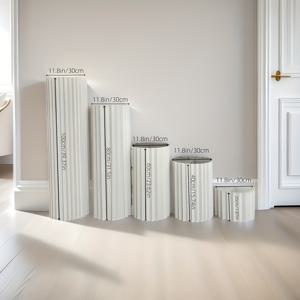 TEMU 3개/4개/5개 - 종이 접이식 실린더 디스플레이 스탠드 | (상단 아크릴 보드 미포함) 크리스마스 파티, 할로윈 파티, 결혼식 장식, 생일 파티에 적합 - 졸업식, | 디자인 | 다양한 사이즈 제공, 파티/이벤트 장식용 실린더, 테이블 장식용, 파티 장식용 가구, 센터피스, 베이스 스탠드, 플린트 스탠드