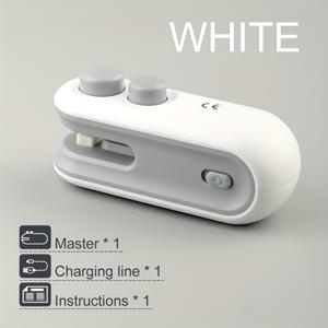 TEMU 1개 휴대용 수동 밀봉기, 자석 잠금 & USB 핸드헬드 실러, 스낵백, PVC 플라스틱 백 밀봉기, 충전 케이블 포함, 가정, 여행, 피크닉, 캠핑용|USB|USB