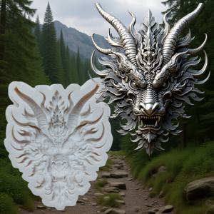 TEMU 1개 드래곤 토템 레진 실리콘 몰드; 중국 드래곤 패턴 케이크 소프트 슈가 및 초콜릿 베이킹 몰드, 케이크 장식 액세서리, DIY 만들기 점토 석고 레진 공예 재료 모델, DIY 케이크 장식 및 베이킹 3D 실리콘 캔디 및 초콜릿 몰드, 젤리, 초콜릿 및 공예 제작에 이상적; 사용하기 쉬움, 다용도 DIY 홈 데코 및 사무실 데스크 장식