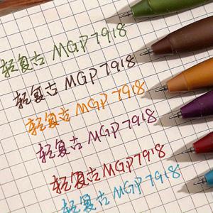 TEMU 6/12개 리트랙터블 파스텔 젤 펜 - 0.5mm 미세한 팁, 부드럽고 빠른 건조 컬러 잉크 펜, 메모 작성, 저널링, 학교 및 사무용품 - 번짐 없음, 여학생을 위한 아름다운 귀여운 문구류