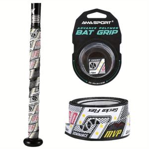 TEMU 9색 옵션 야구 & 소프트볼 배트 그립 테이프 - 미끄럼 방지 쿠션 핸들 랩, 생동감 있는 별 디자인 및 