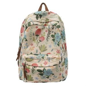 TEMU 여성용 플로럴 백팩 - 대용량 학교, 여행, 출근용 백팩 조절 가능한 어깨끈 포함 - 내구성 강한 나일론 소재 블랙 컬러 꽃무늬 디자인 KINGANT by Ants King