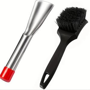 TEMU 2개 세트 잔디깎기 데크 스크래퍼 브러시 키트, 그래스 트리머 액세서리 및 청소 도구, 정원 관리용품, 야외 장비 케어, 내구성 강한 스크래퍼 세트, 고품질 소재, 오래가는 공구, 트리머 부품, 홈 가드너와 아웃도어 애호가를 위한 멀티피스 세트