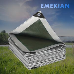 TEMU 고강도 방수 타프, 다기능 방수 타포린, 12밀 야외 다목적 타프, 두꺼운 원단, 강화된 가장자리로 찢어짐 방지 및 노화 방지, 화물 보관, 방풍 차양, 차량 커버, 캠핑 매트 등에 적합, 1개