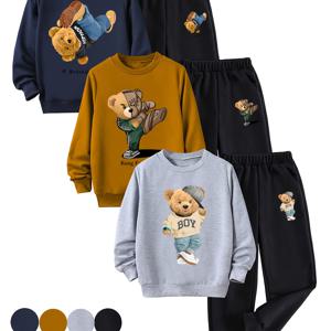 TEMU 6개 세트 남아용 봄/가을 긴팔 