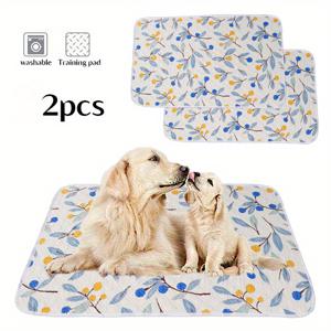 TEMU 2개입 초대형 강아지 배변패드 - 초고흡수, 미끄럼방지 뒷면, 세탁 가능 및 재사용 가능한 대형 강아지 훈련 패드, 케이지, 플레이펜, 침대용 - 강아지와 성견에 적합 - 케이지 라이너, 내구성 있는 구조, 위생적인 솔루션|배변패드