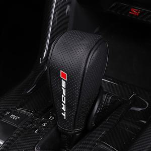 TEMU 1개 대부분의 PU 가죽 기어 시프트 노브 커버 - 구멍 디자인, 미끄럼 방지, 땀 흡수 통기성 보호, 수동 변속기 호환 (트럭, 오토바이용)