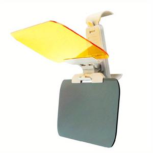 TEMU 1개 HD 안티글레어 사선차양, 자동차용 이중사용형 썬쉐이드 (낮/밤), 눈부심방지 미러, Glare Tool, 카량품목, 모던한 디자인의 컴팩트한 sao che ngoai trời cao cấp chống lóa, Chủ xe hơi, Đường dài.