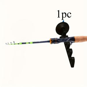 TEMU 드릴 필요 없는 다기능 흡착식 낚싯대 홀더 - 차량 및 벽걸이 호환 (ATV, 홈용) - 4개 낚싯대 안전 고정, 공간절약형 (나사/접착제 불필요) - 간편 설치/제거 (블랙)