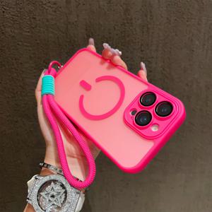 TEMU 아이폰 모델 11부터 17 프로 맥스 플러스까지 사용 가능한 투명 하드 자석 케이스, 튼튼한 C자형 자석 및 무선 충전 지원 기능 포함