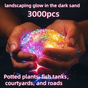 TEMU 3000개/봉지 야광 모래 - 정원, 웨딩, 파티, 축제, 수족관용 장식 - 야외 조경, 도자기, 미니어처 프로젝트, 컬러풀하고 재사용 가능한 공예용품
