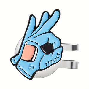 TEMU 1개 자석식 골프캡홀더 - 마그네틱 그립, 골프스윙 디자인, 원터치 부착 (클럽/공/점수카드용) - 안전한 자석베이스, 초보자-프로를 위한 완벽한 선물 - 좌우핸들러 호환 - 재미있는 골프테마 액세서리 & 손동작형 설계 - 혼합색상 / 코스 사용에 적합|볼캡