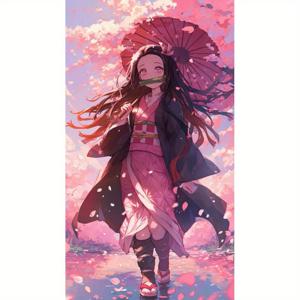 TEMU DIY 페인팅 키트 - 5D 풀 드릴, 일본 애니메이션 선물용, DIY 수공예품, 초보자를 위한 홈월데코, 고퀄리티 합성석재 사진화, 컬러플 꽃 & 이름/사람&커플 테마, 창의적인 취미활동, 생동감 있는 색상과 정교한 디테일|보석십자수