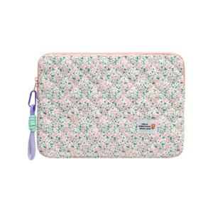 TEMU 9-11 13-14 15-16인치 맥북 & 아이패드용 플로럴 프린트 노트북 슬리브 케이스, 귀여운 플로럴 패턴 태블릿 보관 가방 - 가벼운 휴대용 파우치, 컴퓨터 휴대 케이스|아이패드파우치