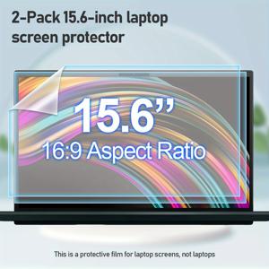 TEMU [사미단] 15.6인치 노트북 스크린 보호필름 2개, 안티글레어 매트 HD 필름, 5H 경도 스크래치 방지 고성능, 부드러운 표면 클리어 투명 내구성, 스크래치 방지 필름,세련된 디자인,매트 마감,애완동물 재료,고성능 필름,디스플레이 보호 필름,사무직 근로자