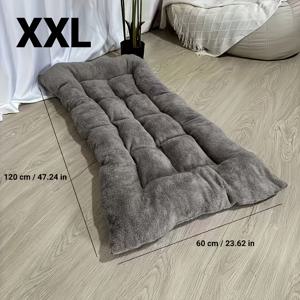 TEMU M/L/XXL 대형 플러시 강아지 침대 소파 고양이 둥지 강아지 케이지 매트, 두꺼운 초소프트 폴리에스터 펫 매트, 소형, 중형 및 대형 고양이와 강아지에 적합 - 귀여운 직사각형 소파, 고양이 침대, 실내용 고양이 침대, 강아지 침대, 대형 고양이 침대|이불|소파