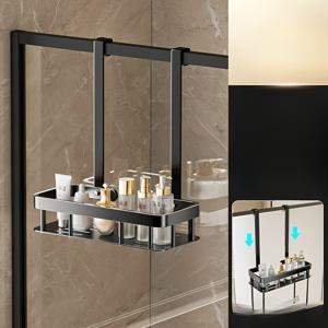 TEMU 1개 현대식 벽걸이 욕실 선반 - 내구성 강한 스테인리스 프레임 (304) & 선반 - 간편 조립 공간절약형 수직 샤워 캐디, 욕조용, 방습 도장 처리 - 욕실, 선반에 적합|화장실선반