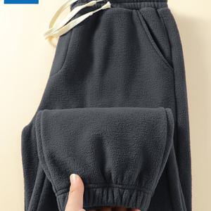 TEMU 진스웨스트 남성용 겨울용 두꺼운 캐주얼 긴 바지 300g 양면 커프트 트라우저|청바지|냉장고바지|남자바지