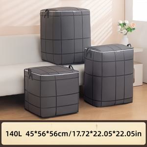 TEMU 1개 대용량 접이식 이동함, 튼튼한 손잡이 - 의류, 침구, 여행 가방을 위한 튼튼한 부직포 보관 상자 - 가정, 여행, 이사용을 위한 접이식 정리함 - 공간 절약형 디자인, 이사 용품, 가정 정리