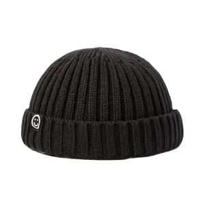 TEMU 한국 스타일 슬라우치 비니 모자 - 케이블 디자인, 겨울용 보온 아이코닉 로고 패치 (로고 없음), 베이지/블랙/그레이/네이비 - 추운 날씨에 적합한 부드러운 스컬, 캐주얼 & 포멀 스타일링에 다용도, 따뜻한 겨울 모자