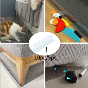 TEMU 10개/5개 팩 투명 플라스틱 펜스 패널 - 소파/침대/애완동물 방지용, 실내용, 조립식, 휴대용