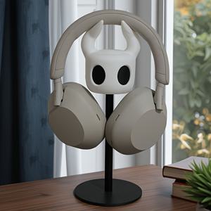 TEMU 알루미늄 합금 헤드폰 스탠드 (게임 및 사무용) - 공간 절약형 데스크 정리대, 튼튼한 받침대, 내구성 좋은 ABS 소재, PC, 노트북 호환