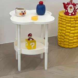 TEMU 모던 2-in-1 소파 사이드 테이블 & 침대 옆 캐비닛 - 공간 절약형 다기능 가구, 선반 포함, 컴팩트 로우 디자인 (높이 27인치 미만), 쉬운 조립, 소형 공간, 아파트, 기숙사용 플라스틱 침대 테이블 또는 커피 테이블