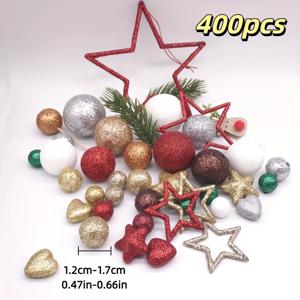 TEMU 400개 폼 볼 - 반짝이는 글리터 크리스마스 꽃병 채우기, 전기 불필요, 내구성 좋은 플라스틱 장식, 공예, 홈 데코, 파티 장식, 장식품