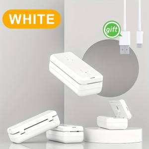 TEMU 휴대용 미니 밀봉기 | 1300mAh USB 충전, 간편한 밀봉으로 스낵 및 비닐 봉투 재밀봉 가능, 음식 신선 보존, 주방, 식품 보관에 적합, 휴일 및 생일 선물로 좋음