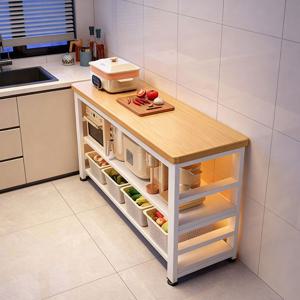 TEMU KISMIS 멀티플 튼튼한 주방 산반 테이블 3단 1000/1200 와이드 수납 선반 식탁 렌지대 작업용