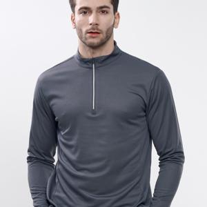 TEMU [이지바이] 남성용 통기성 좋은 쾌적한 긴팔 집업 티셔츠 (M5ST34)