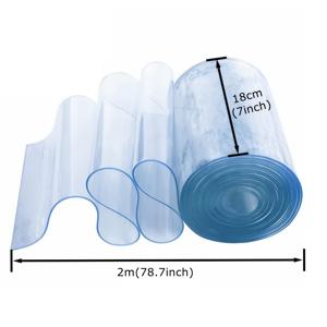 TEMU 투명 PVC 스트립 도어 커튼 1개 롤 - 방수, 쉽게 자르고 설치, 개집, 차고, 창고용 올 시즌 패션 커튼 - 현대적인 스타일, 전기 불필요, 닦아서 깨끗이 함