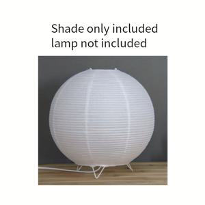 TEMU 현대적인 종이 랜턴 테이블 램프 쉐이드, 수직 주름이 있는 라운드 핸드우븐 디자인, 침실, 거실, 공부방용 따뜻한 디퓨저 - E14 나사형 전구 호환 (포함되지 않음), 분위기 조명 | 장식용 램프쉐이드 | 내구성 있는 종이 소재, 거실용 램프|무드등|식탁조명