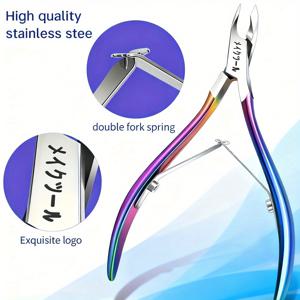 TEMU 프로페셔널 커터 & 듀얼 스프링 트리머 네일 도구 – 홈/스파/살론 페디큐어 및 뷰티를 위한 완벽한 매니큐어 케어 키트, 컬러풀, 페디큐어 도구, 홈 매니큐어, 정밀 트리머, 듀얼 블레이드 디자인, 고품질 트리머, 프로페셔널 플라이어, 네일 뷰티 키트, 살론 스태프, 뷰티 전문가용