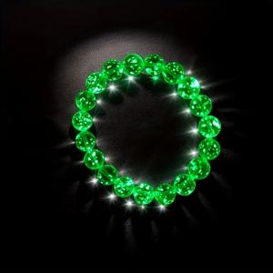 TEMU 야광 유리 비즈 팔찌, 8mm 스타일 스트레치 야간 조명 핸드 체인 남녀 공용, , 데일리 패션 액세서리, 파티, , 크리스마스, 발렌타인데이, 생일, 마르디 그라