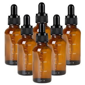 TEMU 12개/6개입 - 1oz/1.69oz 유리 스포이드 병, 측정 눈금 포함, 30ml/50ml 유리 스포이드 병, 정밀 측정 피펫 포함, 향수, 에센셜 오일