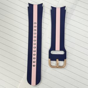 TEMU 1pc 컬러풀한 패션 실리콘 시계 스트랩, 20mm 부드러운 실리콘 스포츠 시계 밴드 교체, 남성과 여성에게 적합, 삼성 갤럭시 시계 4/갤럭시 시계 5/갤럭시 시계 3/갤럭시 시계/갤럭시 액티브 2와 호환 가능, 배터리가 없는 스테인리스 스틸 프레임, 배터리가 없습니다.