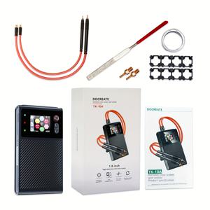 TEMU 전문가용 휴대용 LCD 스팟 용접기 - 1200A 고전류, 99단계 조절 가능 듀얼 펄스 용접기, LCD 화면, 8000mAh 배터리, USB 충전식 리튬 배터리 및 니켈 시트용, 철재 전자제품 제작 DIY 제조용 - 컴팩트하고 신뢰성 높은 휴대용 용접기