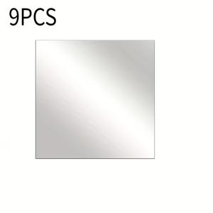 TEMU 9개입 작은 자체 접착식 거울 벽지 - 거실, 욕실, 체육관 등에 적합