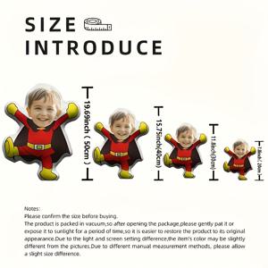 TEMU 맞춤형 사진 베개 - 디자인 - 나만의 사진 추가 가능! - 세탁기 사용 가능한 플러시 쿠션 - 부드러운 폴리에스터 소재 - 생일/크리스마스 선물, 홈&카 소파 장식 - 맞춤 포트레이트 기념품 - 쉬운 관리, 양면 프린트, 생동감 있는 인테리어 액세서리