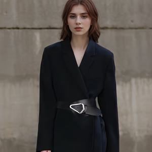 TEMU 여성용 와이드 벨트 - 우아한 삼각형 허리 시너, 드레스, 코트, 수트용 합성 벨트 - 공식 및 캐주얼 의상 - 결혼식, 파티, 일상 벨트 - 허리 정의 및 피규어 액센트 - 내구성 있고 쉬운 청소 여성 패션 액세서리, 드레스 액세서리, 세련된 스타일, 고품질 마감, 사무실복, 스타일리시 액세서리, 소재, 전문 여성