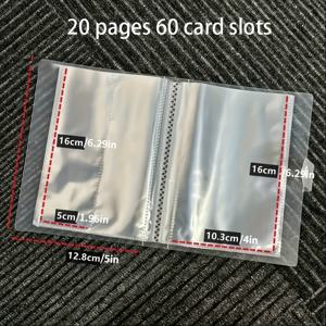 TEMU 1인치 4.5 60PP 앨범, 프린트, 음성, 슬라이드 보관에 적합 - 더블 포켓 및 싱글 포켓 디자인으로 휴일 및 친구를 위한 완벽한 선물입니다.