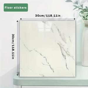 TEMU 마블 무늬 자체 접착 비닐 및 벽 타일 51개 - 물방지, 욕실용, 간편 설치, 내구성 강한 모던 디자인 (못/접착제 불필요)