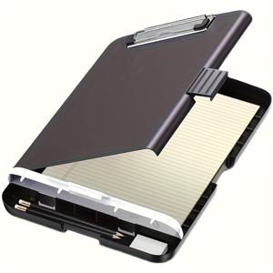 TEMU 펜 슬롯이 있는 대형 A4 파일 보관함, 데스크탑 플라스틱 문서 정리함 및 필기 보드, 사무실 보관 솔루션, 문서 정리함, 디자인, 내구성 좋은 플라스틱, 문서 홀더, 사무직 근로자