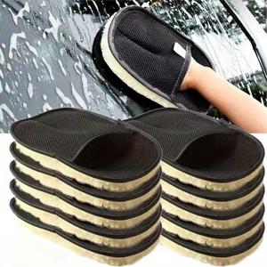 TEMU 6개 세트 자동차 세차 장갑 - 스크래치 방지, 부드러운 폴리에스터 디테일링 장갑, 광택 및 왁싱에 적합, 보풀 없음, 자동차 관리, 차량 유지보수, 매끄러운 표면, 스크래치 방지 디자인, 고품질 원단, 마이크로파이버 소재, 보풀 제거 액세서리, 자동차 전문가용, 프로페셔널 디테일러용, 린트프리 디자인,내구성 있는 원단,자동차 애호가