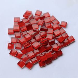 TEMU 100개의 빨간색 유리 모자이크 크리스탈 컬러 모자이크 컵 캔들 홀더 장식 DIY 소재 패키지/액자/캐비닛 문/배경 벽/카운터탑/컵 코스터/보석 상자 수제 번역 크기: 10*10mm 0.393*0.393in