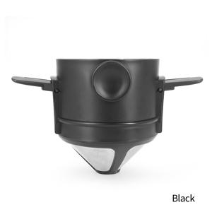 TEMU 1pc 스테인리스 스틸 휴대용 커피 필터 - 청소가 쉽고 재사용이 가능하며 접이식 깔때기를 갖춘 종이가 필요 없는 위로 붓는 드리퍼