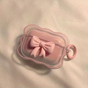 TEMU 3D 보우 디자인 AirPods Pro/3/2 보호 케이스 - 먼지 방지 소프트 커버!